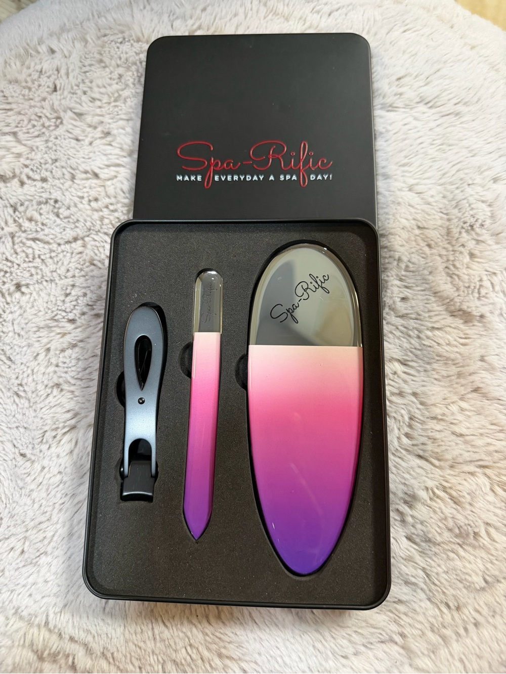 Spa-Rific Pink to Purple Gradient Manicure Set